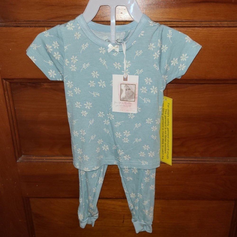 Bamboo baby girl pj set